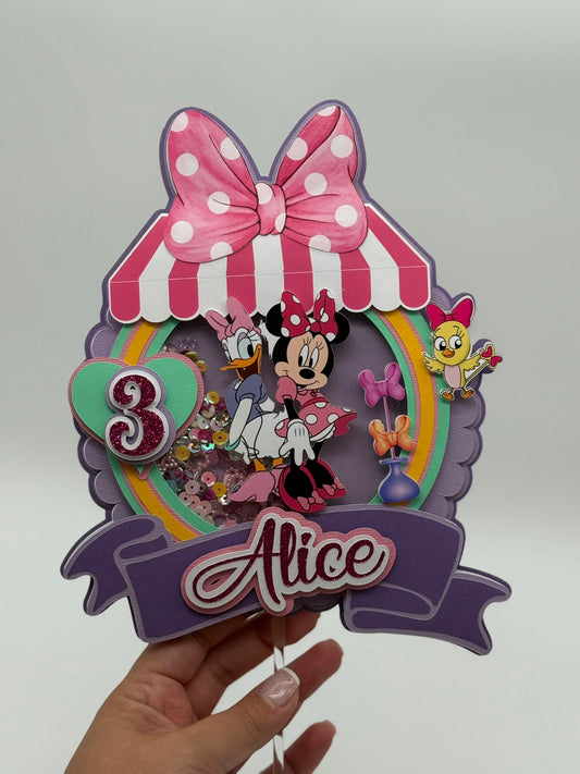 Minnie and Daisy Cake Topper | Minnie Bowtique Cake Topper | Minnie and Daisy Birthday Party | Minnie Bowtique Birthday Decor | Minnie Bowtique Party Decor