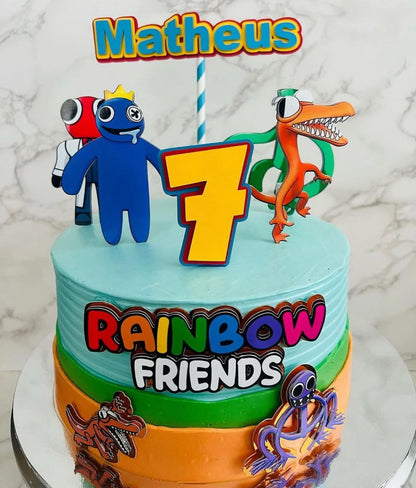 Rainbow Friends Cake Topper | Rainbow Friends Birthday | Rainbow Friends | Rainbow Friends Party | Rainbow Friends Cake Ideas | Rainbow Friends Party Decor