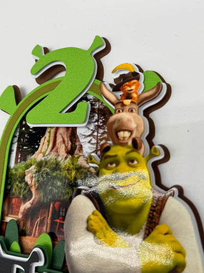 Shrek Cake Topper | Boys Birthday Party Decoration | Personalised Shrek Party Supplies | Shrek Cake Ideas