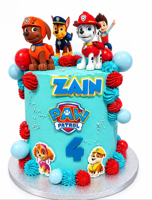 Paw Patrol Cake Topper | Paw Patrol Birthday Decoration | Puppy Party Supplies | Personalised Paw Patrol Party Decor