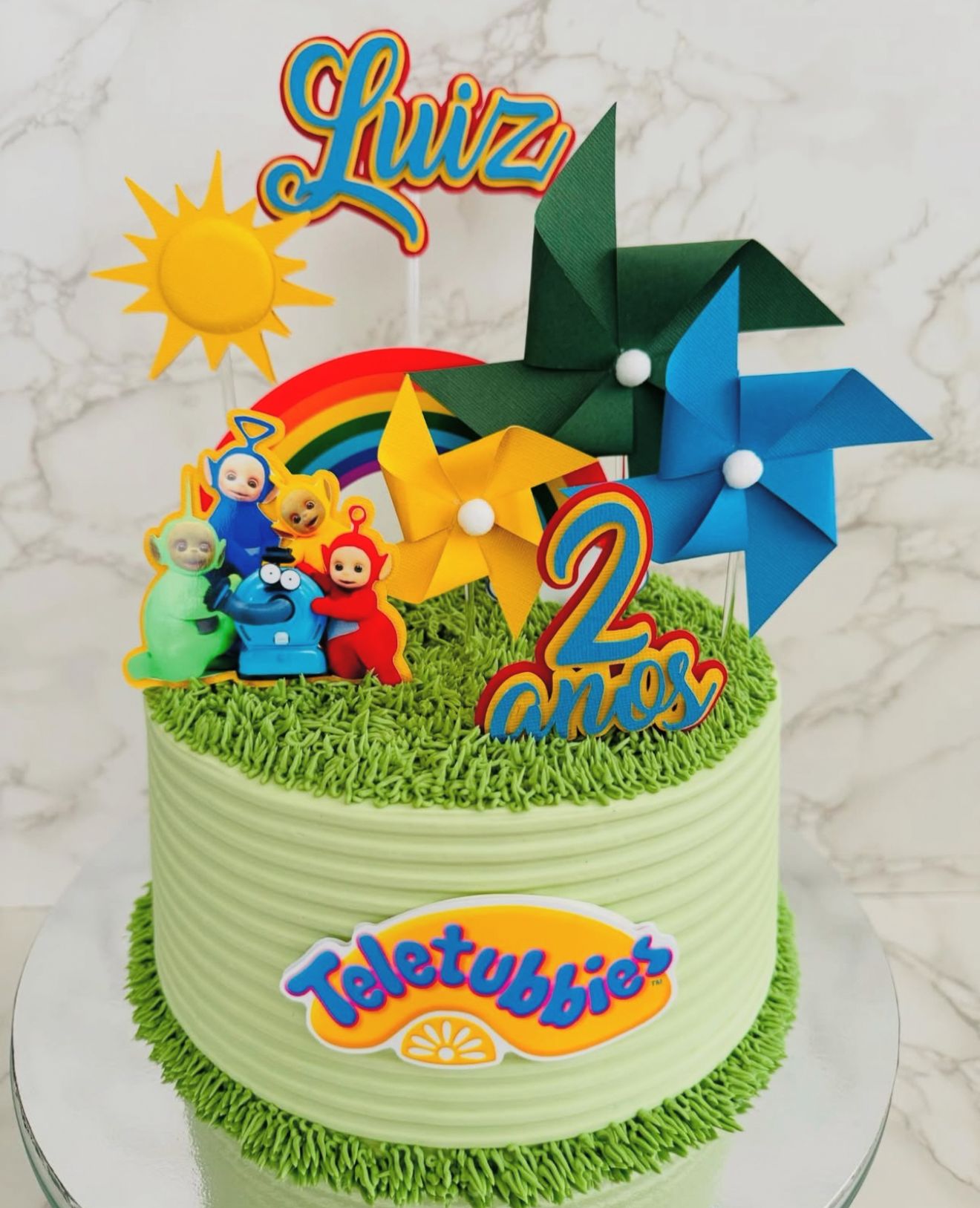 Teletubbies Cake Topper | Teletubbies Birthday Cake Decoration | Teletubbies Party Supplies | Teletubbies Theme Birthday Ideas | Personalised Teletubbies Party Decor
