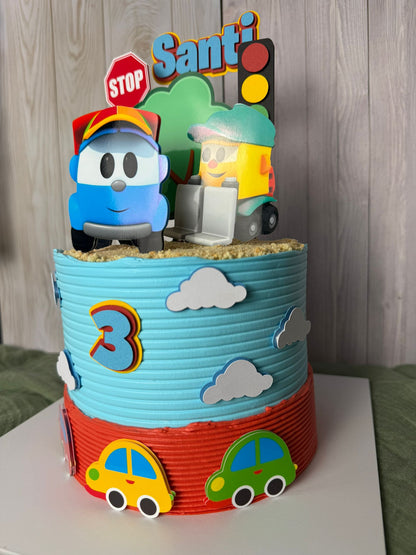Leo the Truck Cake Topper | Leo the Truck Birthday | Leo the Truck Cake Ideas | Leo the Truck Party Ideas