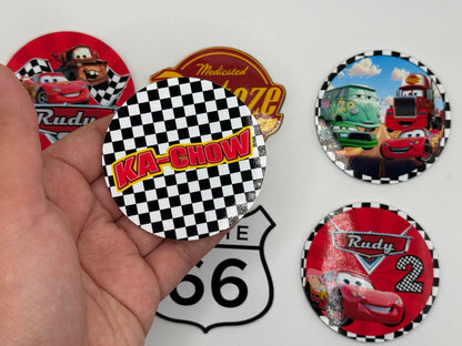 Cars Cupcake Toppers | Lightning McQueen Racing Cupcake Toppers Set of 6