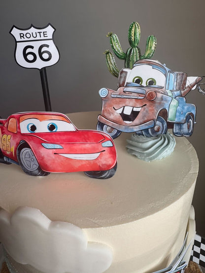Cars Cake Topper | Lightening McQueen Cake Topper | Cute Cars Birthday Cake | Cars Party Idea