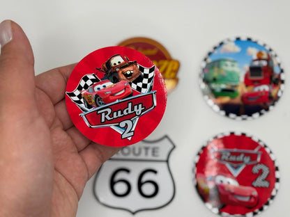 Cars Cupcake Toppers | Lightning McQueen Racing Cupcake Toppers Set of 6