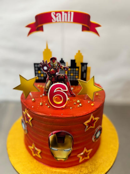Iron Man Cake Topper | Iron Man Birthday | Iron Man Cake Ideas | Iron Man Party Ideas