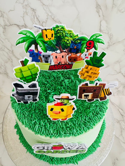 Roblox Grow A Garden Cake Topper | Roblox Grow A Garden Cake Ideas | Grow A Garden Party Decor | Grow A Garden Birthday Ideas