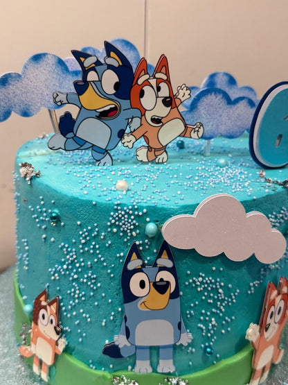 Bluey Cake Topper | Bluey Birthday | Bluey and Bingo Cake Topper | Bluey Party | Bluey Cake Ideas | Bluey Birthday Decor