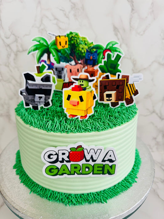 Roblox Grow A Garden Cake Topper | Roblox Grow A Garden Cake Ideas | Grow A Garden Party Decor | Grow A Garden Birthday Ideas
