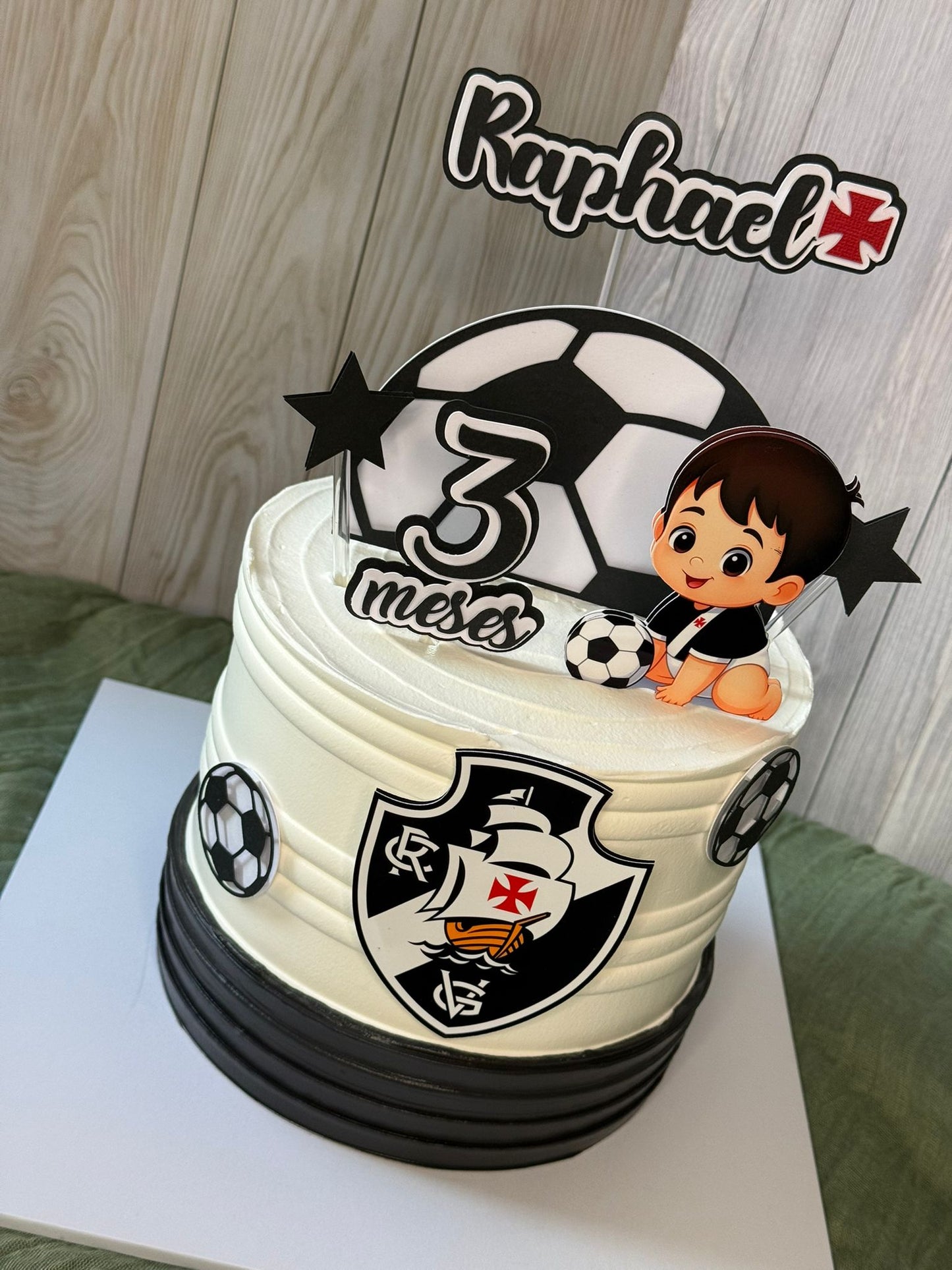 Vasco Baby Cake Topper | Vasco Cake Topper | Cute Vasco Cake Topper | Cute Football Baby Cake Topper