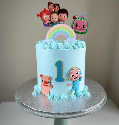 Cocomelon Cake Topper | Cocomelon Party Decor | Cocomelon Birthday Cake Ideas | Cute Cocomelon Cake Decoration