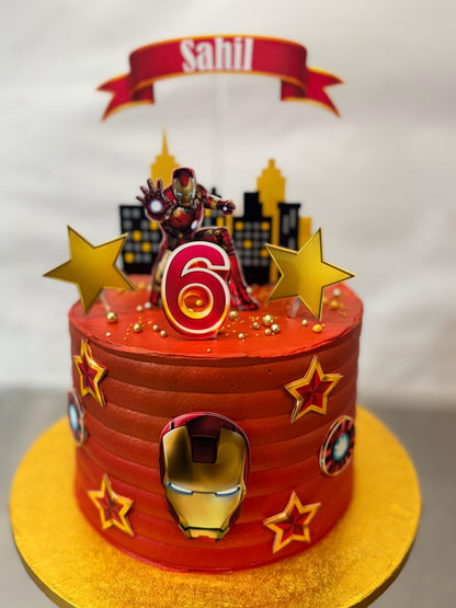 Iron Man Cake Topper | Iron Man Birthday | Iron Man Cake Ideas | Iron Man Party Ideas