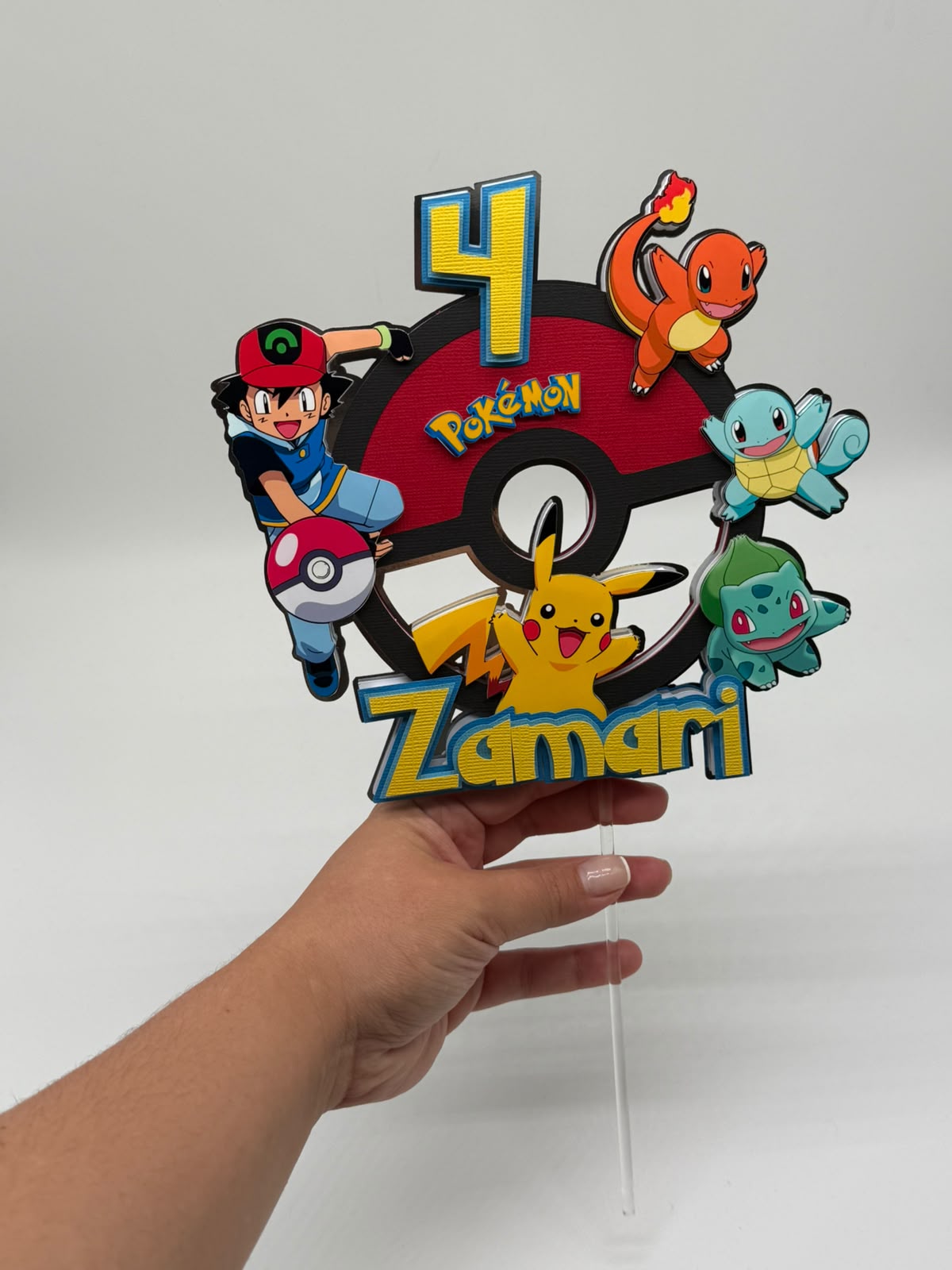 Pokemon Cake Topper | Pokemon Party | Pikachu Cake Topper | Pikachu Party
