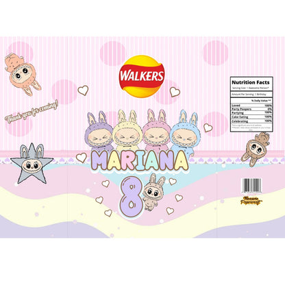 Labubu Self Adhesive Stickers | Labubu Stickers | Labubu Cone Stickers | Labubu Fruishoot Labels | Labubu Gable Box Stickers | Labubu Chipbag Wrapper | Labubu Skittles Wrapper | Labubu Party Bag Sticker