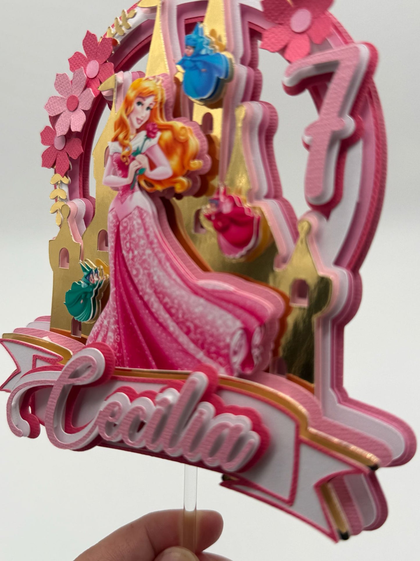 Sleeping Beauty Cake Topper | Disney Princess Birthday | Disney Princess Cake Ideas | Sleeping Beauty Party Ideas