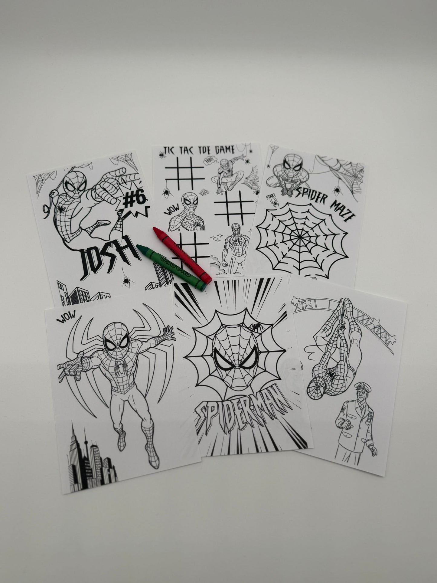 Spider Man Colouring Pages | Spider Man Colouring Sheets | Spider Man Party Favours | Spider Man Party Bag Fillers