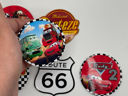 Cars Cupcake Toppers | Lightning McQueen Racing Cupcake Toppers Set of 6