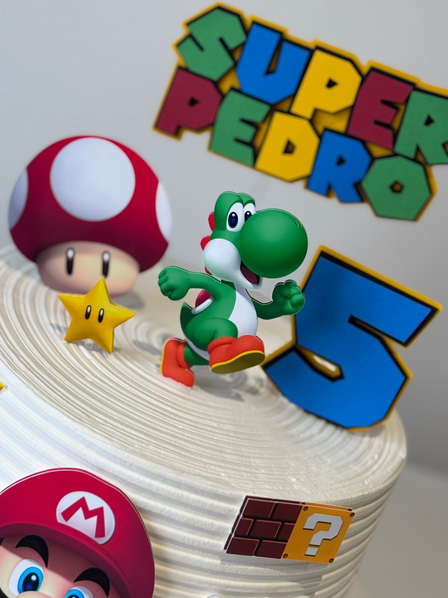 Super Mario Cake Topper | Super Mario Birthday | Mario Cake Topper | Mario Kart Cake Topper | Super Mario Party Decor | Boys Cake Topper | Personalised Mario Party Supplies | Mario Bros Party