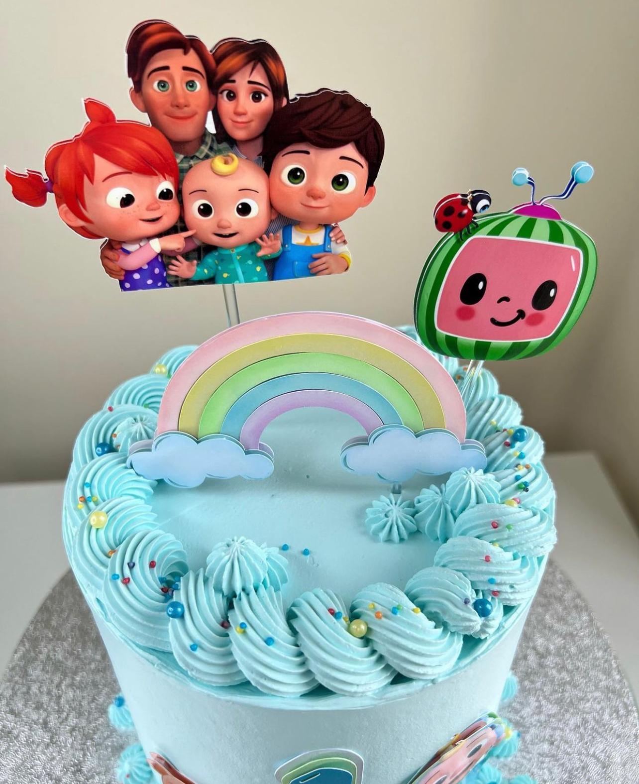 Cocomelon Cake Topper | Cocomelon Party Decor | Cocomelon Birthday Cake Ideas | Cute Cocomelon Cake Decoration