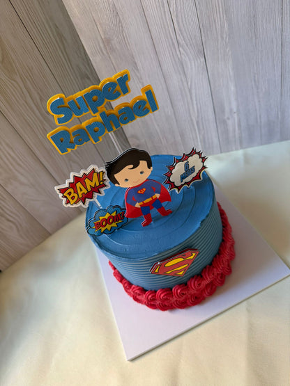 Cute Superman Cake Topper | Cute Superman Birthday | Cute Superman Cake Ideas | Cute Superman Party Ideas