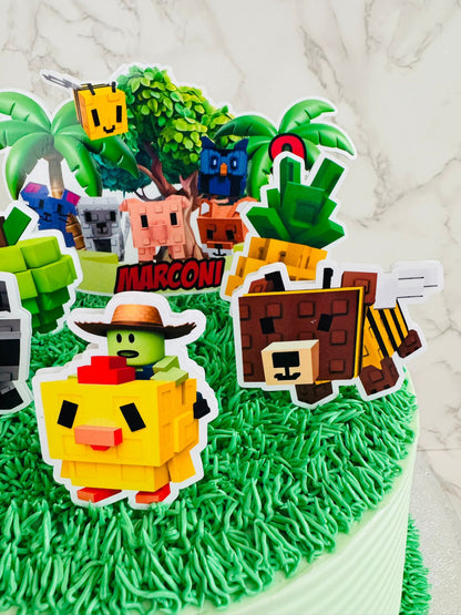 Roblox Grow A Garden Cake Topper | Roblox Grow A Garden Cake Ideas | Grow A Garden Party Decor | Grow A Garden Birthday Ideas