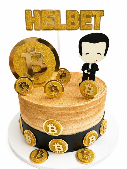 Bitcoin Cake Topper | Bitcoin Birthday | Bitcoin Cake Ideas | Bitcoin Party Ideas