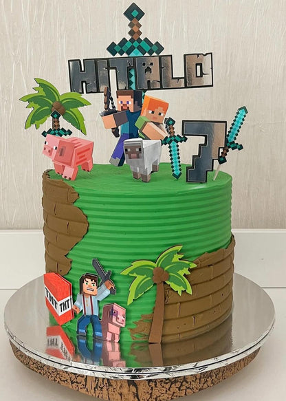 Minecraft Cake Topper | Minecraft Party | Minecraft Party Decor | Minecraft Birthday