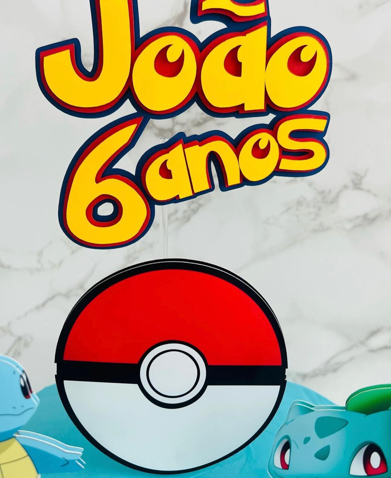 Pokemon Cake Topper | Pokemon Cake Ideas | Pokemon Birthday | Pokemon Party | Pokemon Personalised Cake Topper