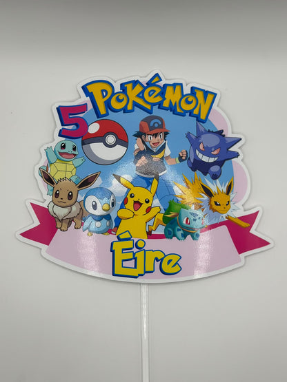 Pokemon Cake Topper | Pokemon Party | Pikachu Party | Pikachu Cake Topper