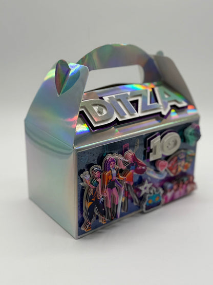 KPOP Demon Hunters Gable Boxes | KPOP Demon Hunters Party Boxes | KPOP Demon Hunters Birthday Decor | KPOP Demon Hunters Party Bags | Demon Hunters Birthday Gifts