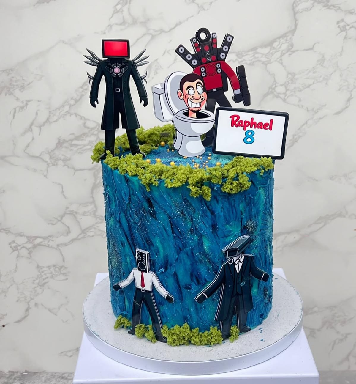 Skibidi Toilet Cake Topper | Skibidi Toilet Cake | Skibidi Toilet Party | Skibidi Toilet Birthday | Skibidi Toilet Party Decor