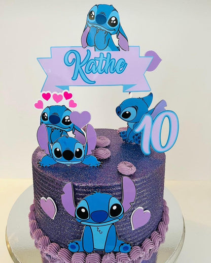 Stitch Cake Topper | Stitch Party | Stitch Birthday | Stitch party Decor | Stitch cake | Stitch Girls Birthday | Stitch Boys Birthday