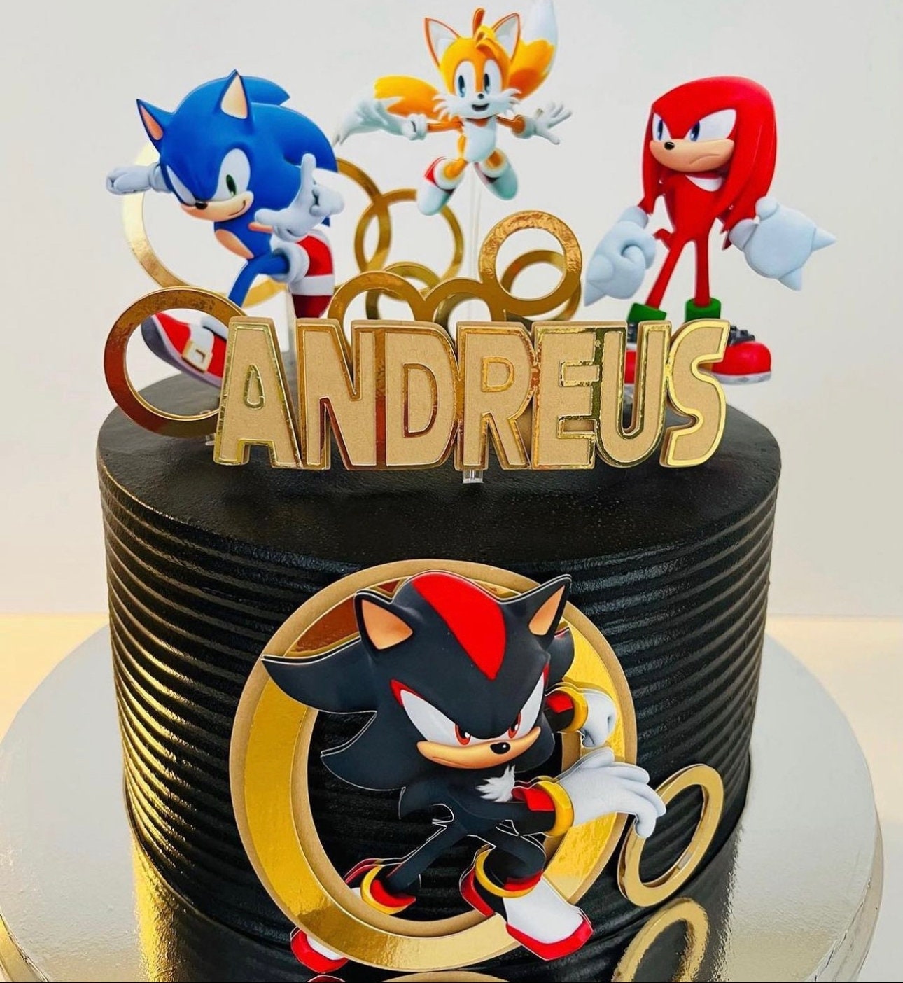 Sonic Shadow Cake Topper | Sonic Cake Topper | Sonic Shadow Party | Sonic Shadow Birthday | Sonic Party Decoration | Sonic Birthday Decor
