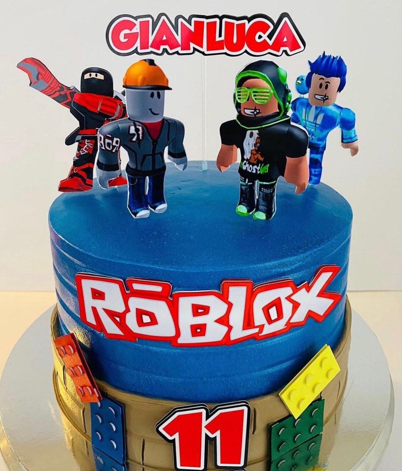 Boys Roblox Cake Topper | Boys Personalised Party | Personalised Roblox Cake Topper | Roblox Birthday | Roblox Boys | Roblox Party Decor |