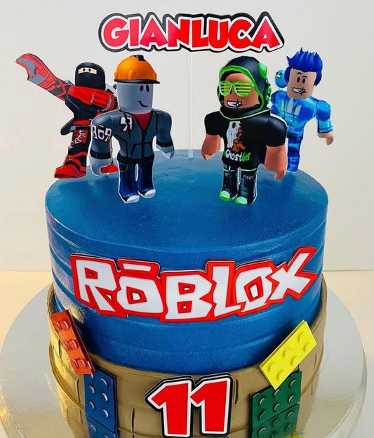 Boys Roblox Cake Topper | Boys Personalised Party | Personalised Roblox Cake Topper | Roblox Birthday | Roblox Boys | Roblox Party Decor |