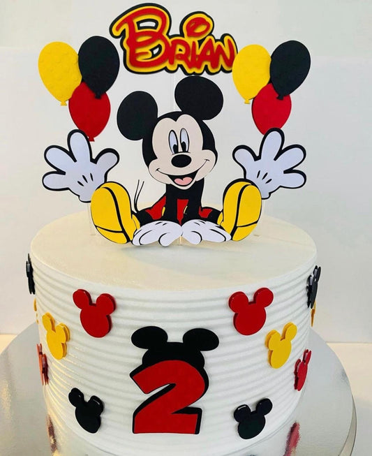 Mickey Mouse Cake Topper | Mickey Mouse Party | Mickey Mouse Cake Decoration | Mickey Mouse Birthday | Mickey Personalised Birthday Cake