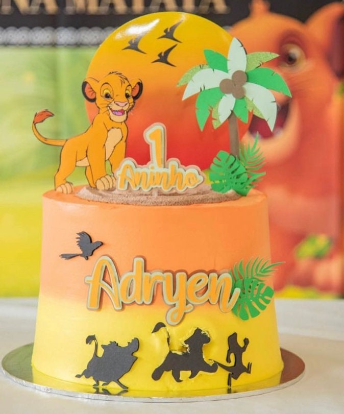 Lion King Cake Topper | Lion King Birthday | Lion King Party | Lion King Party Decoration | Boys Personalised Cake Topper | Mufasa Cake Top