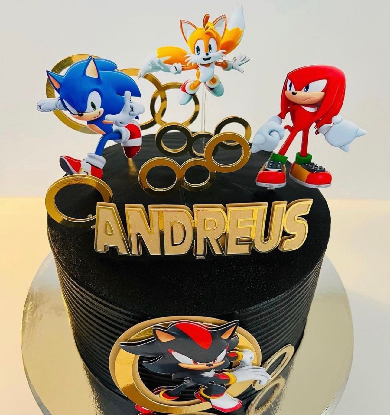 Sonic Shadow Cake Topper | Sonic Cake Topper | Sonic Shadow Party | Sonic Shadow Birthday | Sonic Party Decoration | Sonic Birthday Decor
