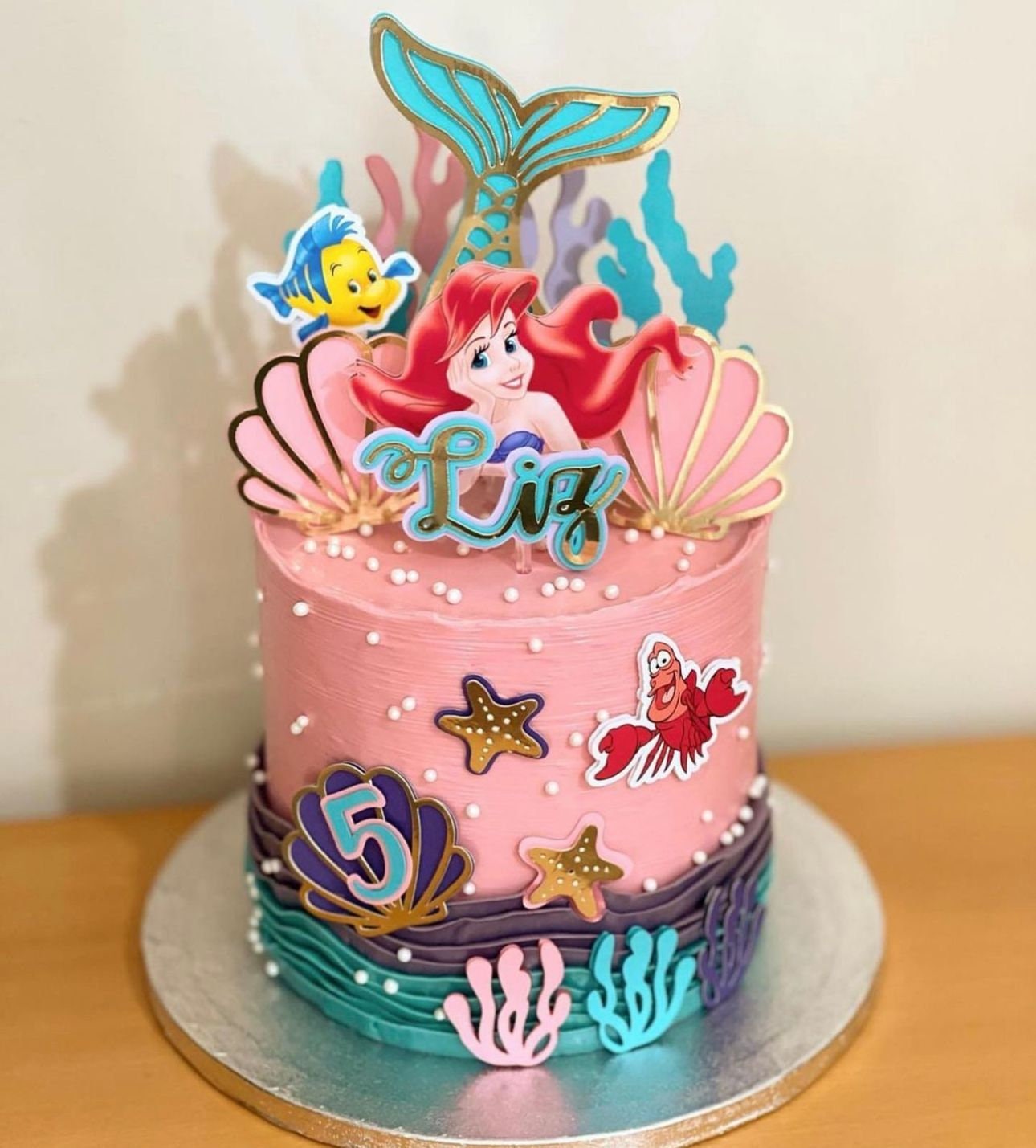 Ariel Cake Topper | Ariel Party | Ariel Birthday | Ariel Girls Birthday | Ariel Party Decor | Under the Sea girls Party| Mermaid Cake Topper