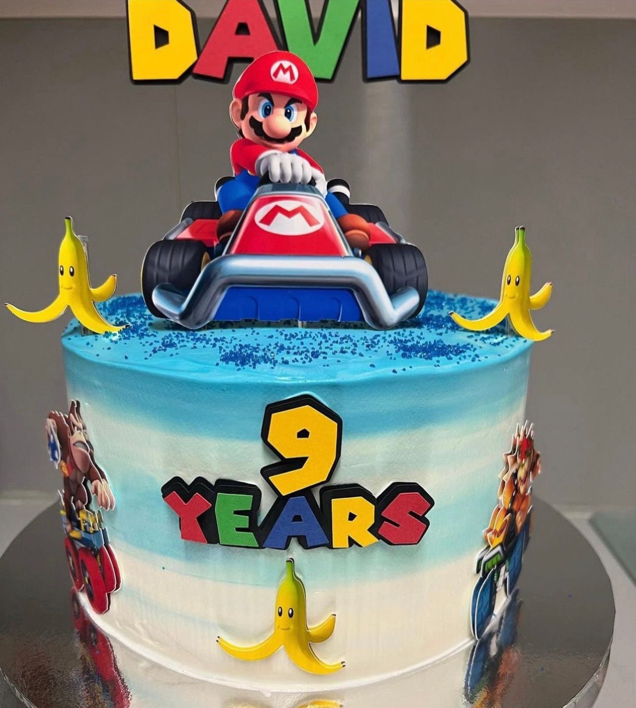 Super Mario Cake Topper | Mario Kart Cake Topper | Boys Cake Topper | Girls Cake Topper | Mario Kart Party Supplies | Mario Kart Party