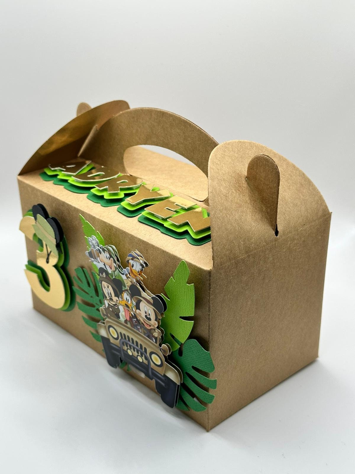Mickey Safari Gable Box | Mickey Safari Party Box | Mickey Safari Favour Box | Mickey Safari Birthday | Mickey Safari Party Bag | Safari Par