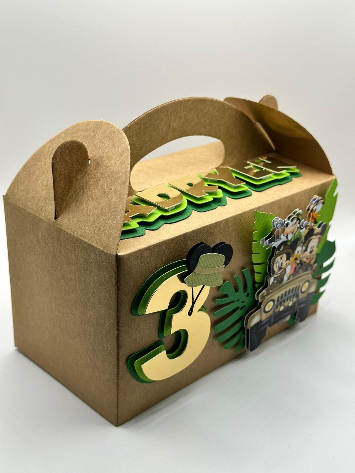 Mickey Safari Gable Box | Mickey Safari Party Box | Mickey Safari Favour Box | Mickey Safari Birthday | Mickey Safari Party Bag | Safari Par