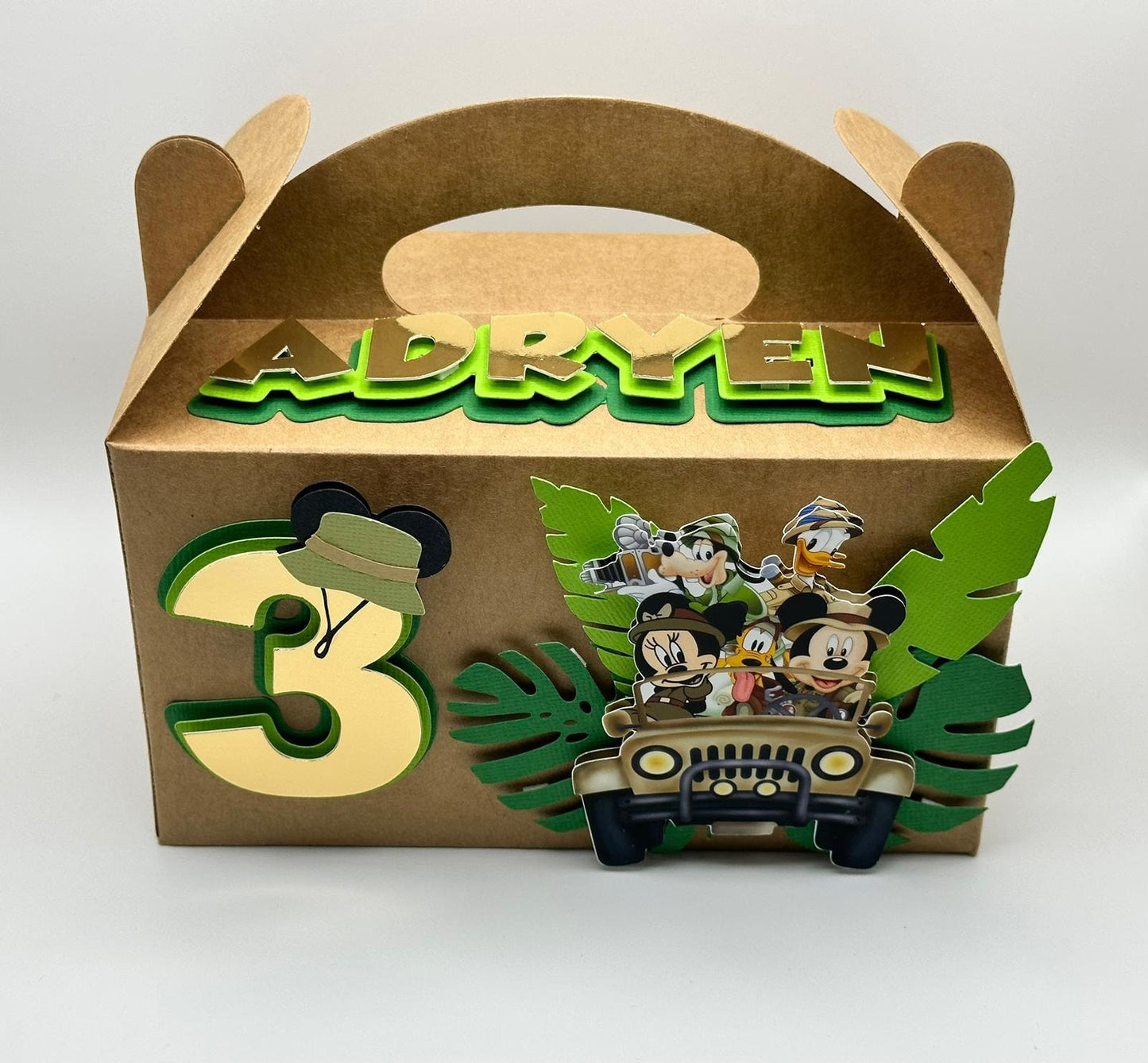 Mickey Safari Gable Box | Mickey Safari Party Box | Mickey Safari Favour Box | Mickey Safari Birthday | Mickey Safari Party Bag | Safari Par