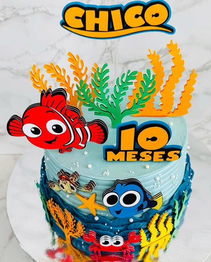 Finding Nemo Cake Topper | Nemo Cake | Nemo Topper| Searching for Nemo | Nemo Birthday | Nemo Party | Dory Birthday | Dory Party | Dory Cake Topper