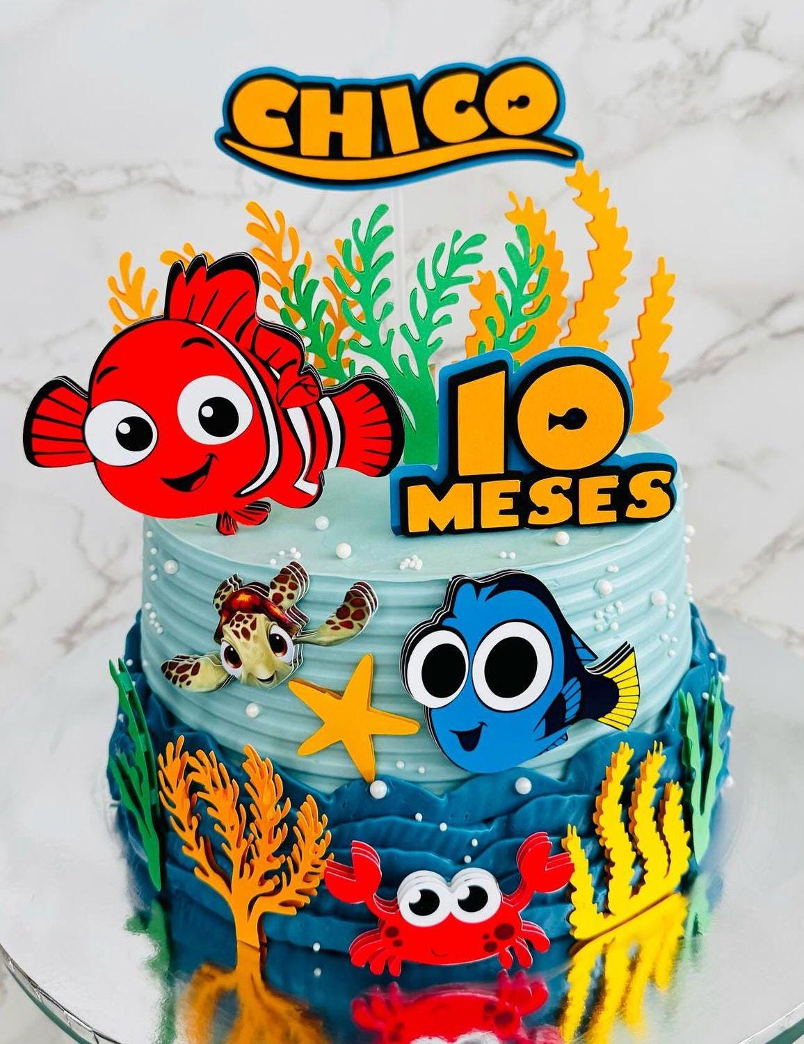 Finding Nemo Cake Topper | Nemo Cake | Nemo Topper| Searching for Nemo | Nemo Birthday | Nemo Party | Dory Birthday | Dory Party | Dory Cake Topper