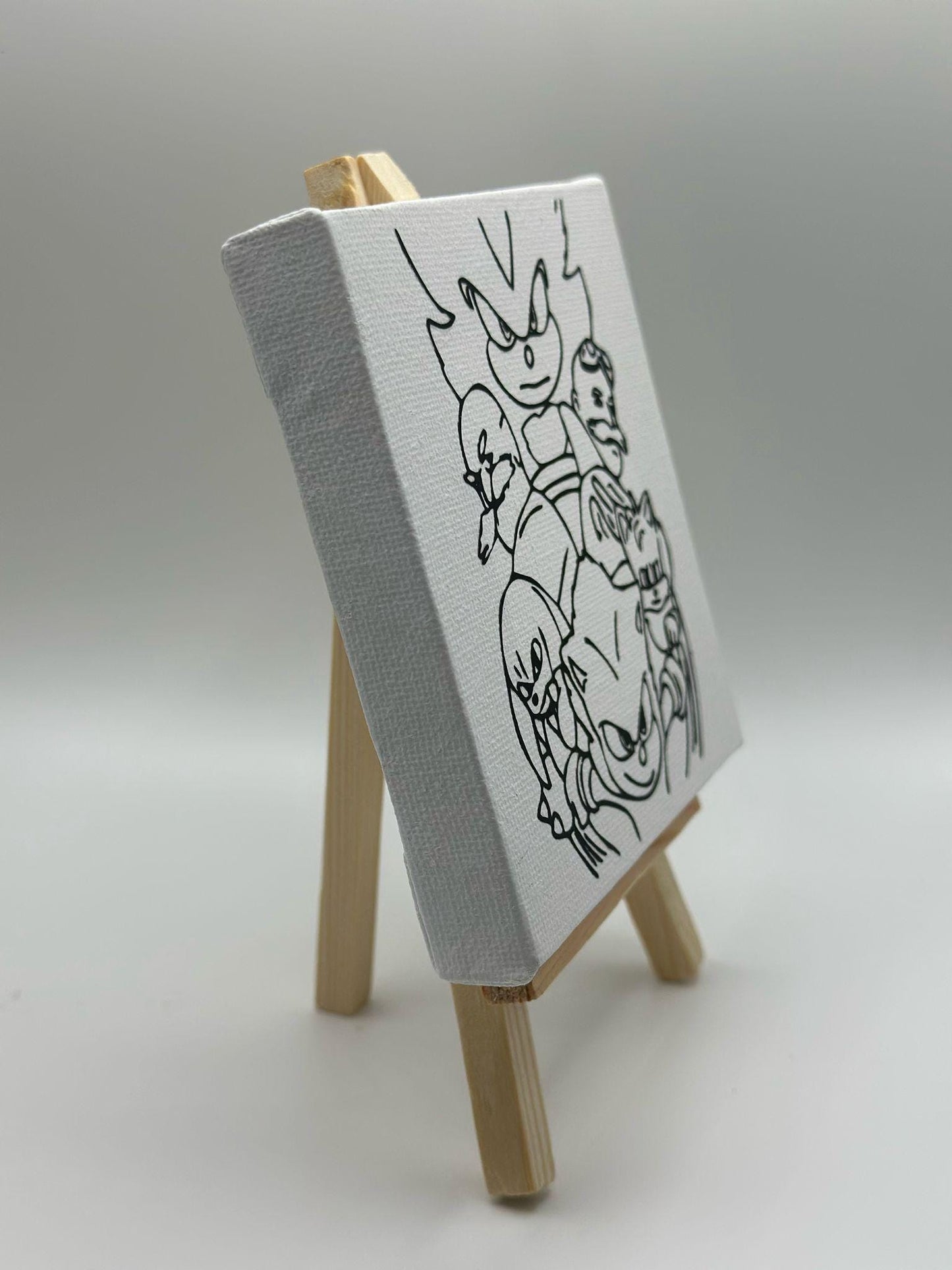 Sonic Shadow Paint Your Own Party Favour | Paint Your Own Canvas | Sonic Shadow Party Favour | Sonic Shadow Party Fillers | Kids Mini Canvas