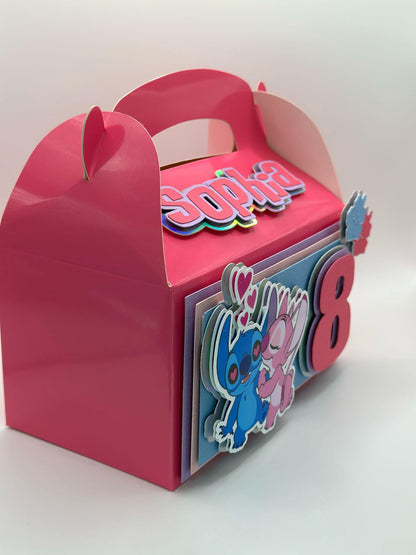 Stitch and Angel Gable Box | Stitch and Angel Party Box | Stitch and Angel Birthday | Stitch and Angel | Stitch and Angel Decoration Ideas