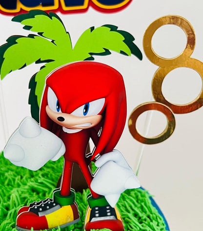 Sonic Cake Topper | Sonic Cake | Sonic Party | Sonic Birthday | Boys Sonic Party | Sonic Personalised Cake Topper