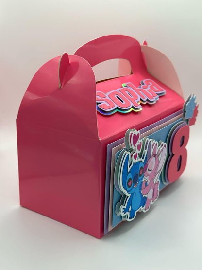 Stitch and Angel Gable Box | Stitch and Angel Party Box | Stitch and Angel Birthday | Stitch and Angel | Stitch and Angel Decoration Ideas