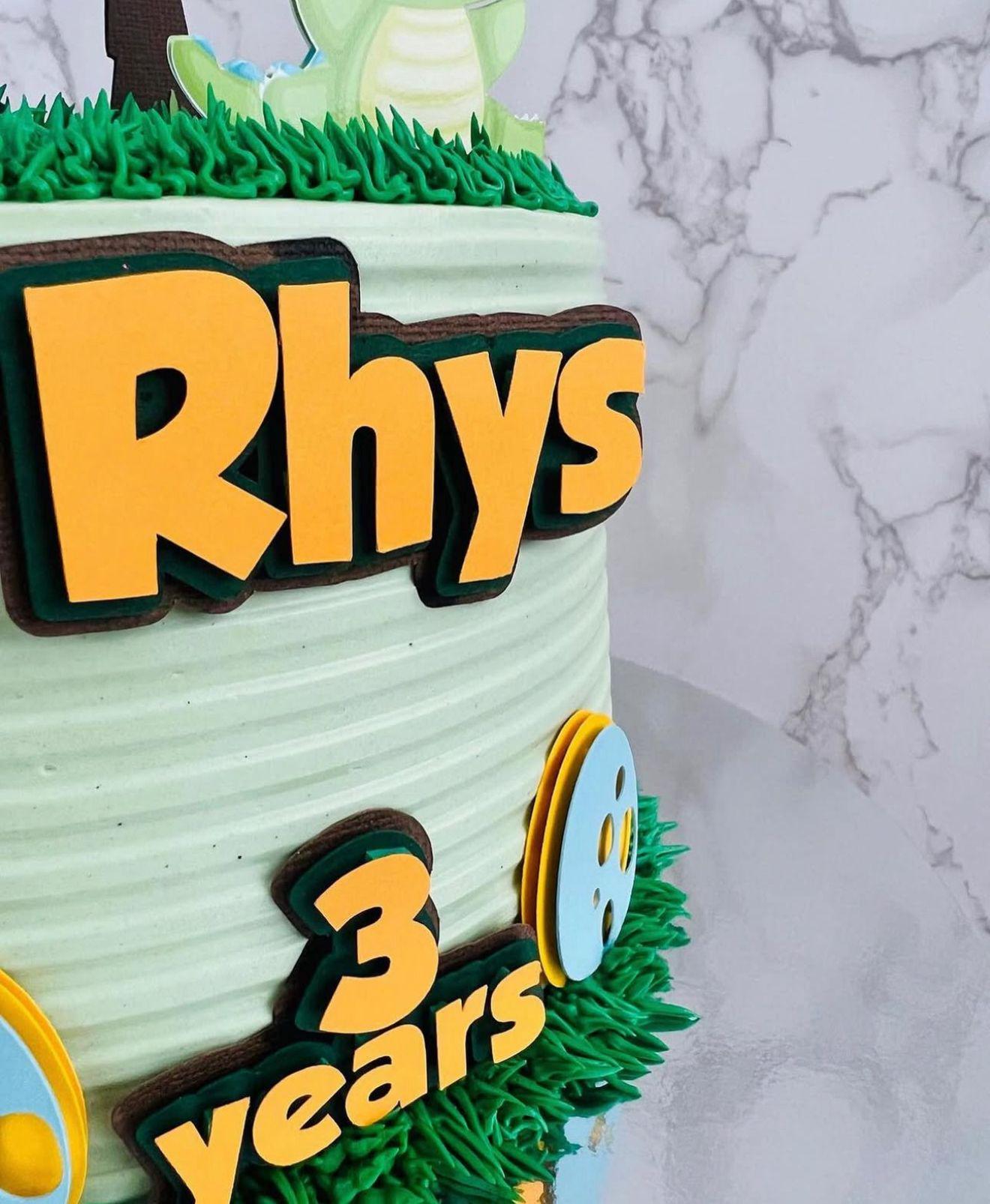 Dinosaur Cake Topper | Dinosaur Party | Cute Dinosaur Birthday | Dinosaur Party Ideas | Dinosaur Birthday Decor | Dinosaur Personalised Cake